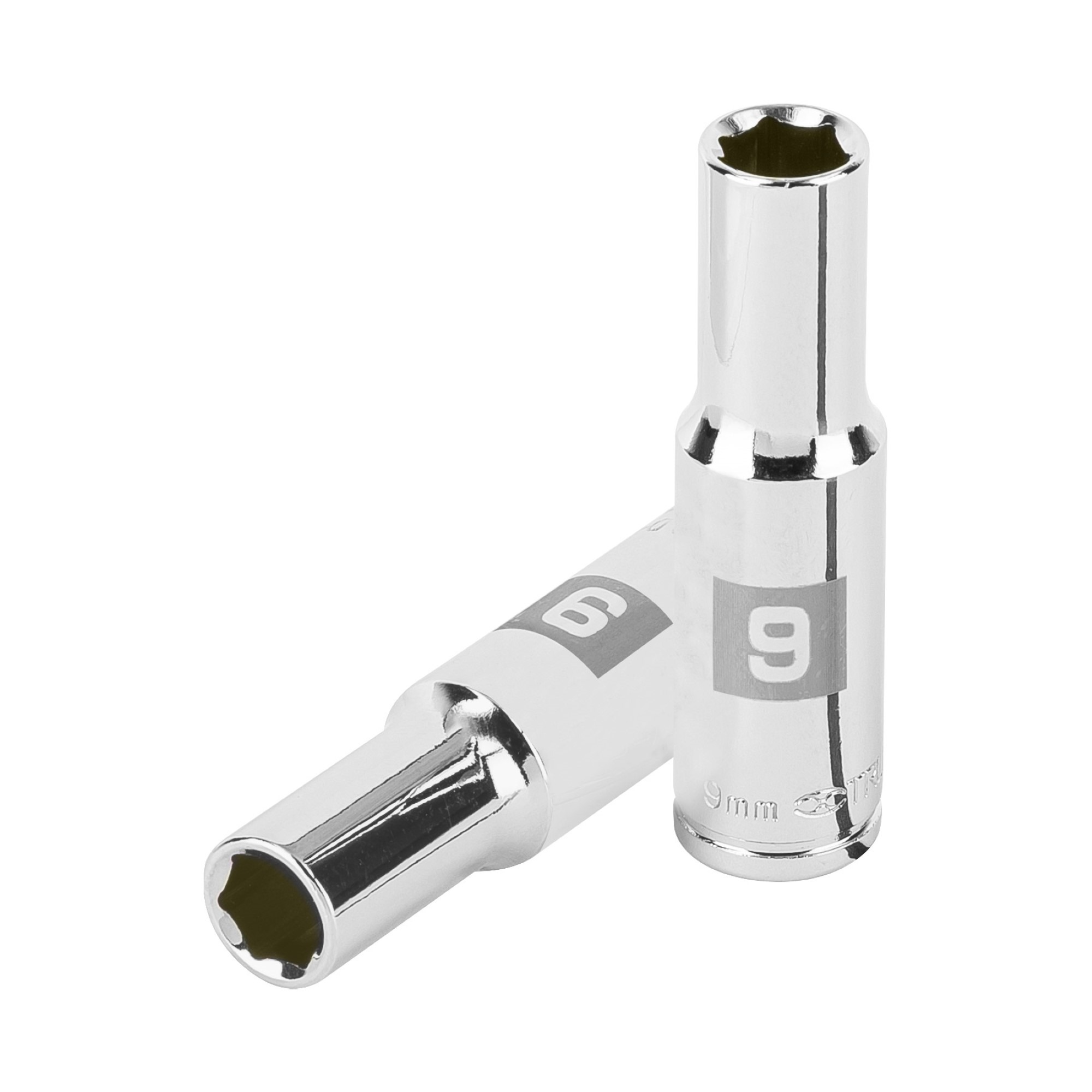 Copa Larga De 9 mm 6 Puntas Cuadrante 3/8"